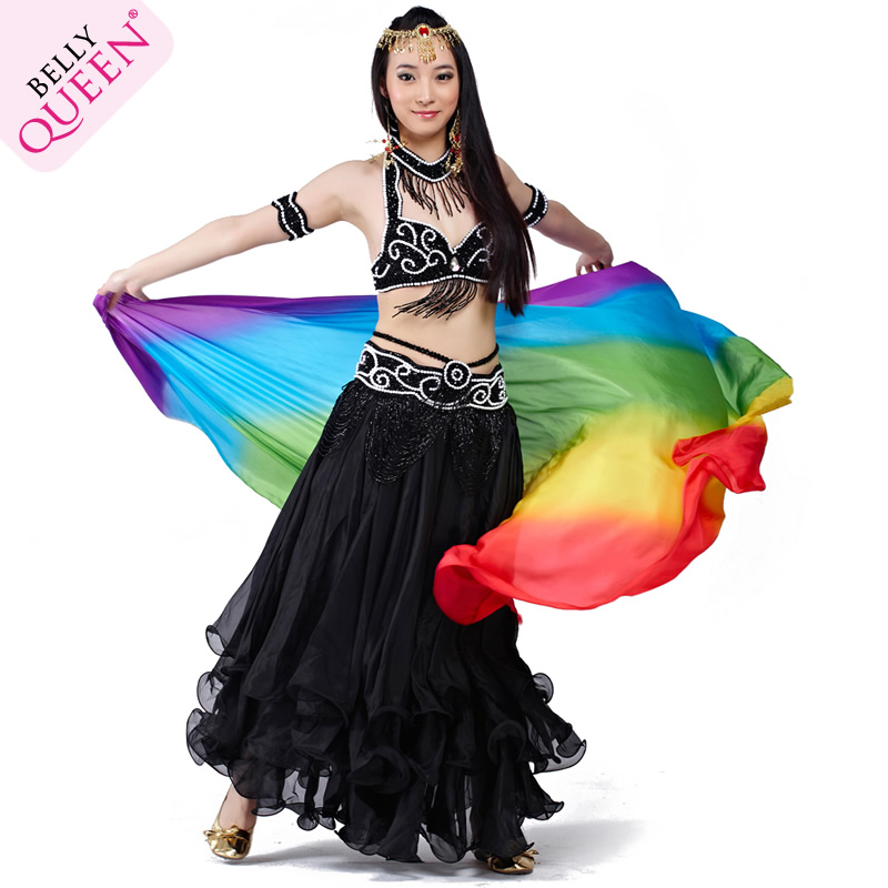 5 pieces Performance Dancewear Polyester Belly Dance Costumes For Women More Colors